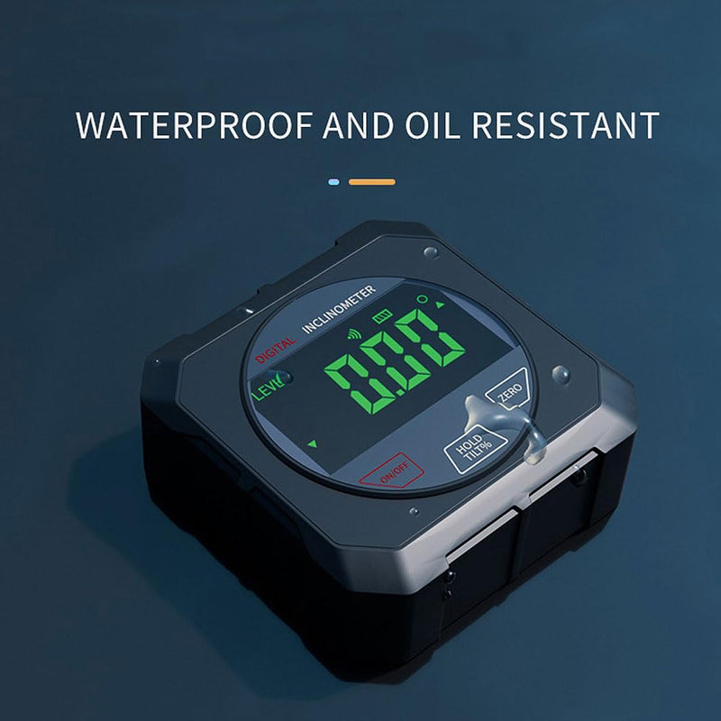 [Australia - AusPower] - RAESHA Digital Angle Finder with Touch Screen – Strong Magnetic Digital Inclinometer with High Accuracy ±0.2°, 4 x 90° Measuring Range, LCD Display, Inclinometer Level Tool with 2 AAA Batteries 