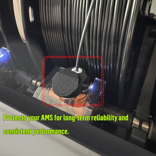 AMS Ceramic Inlet Guard for Bambulab, AMS Feed Inlet Protector Wear Resistance Filament Feeder Parts for Bambu Lab X1 X1C P1P P1S Pack of 4