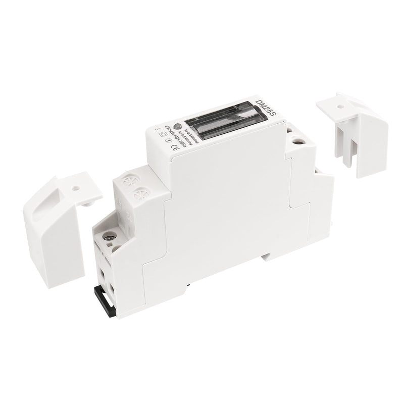 [Australia - AusPower] - Baomain Single Phase Two Wires Energy Meter 5(40) A 230V 50Hz One Module Kwh Meter DIN-Rail Mount (Counter Display / DM25S, 220VAC) 