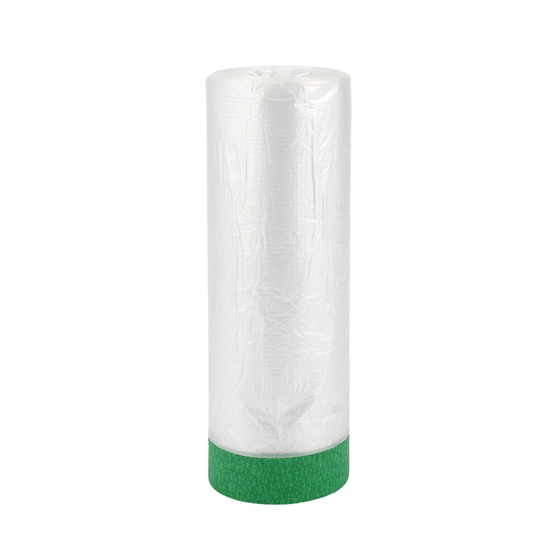 Pre-Taped Masking Film Plastic Cover PE Film Natural Fiber Material 1 Pc 1200x240cm / 39.37ftx94.49" White Dark Green 39.37FT x 94.49"