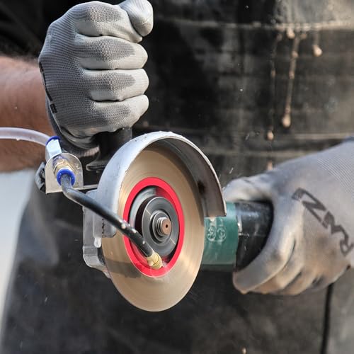 Raizi Angle Grinder Water Feed Attachment Universal Wet Cutting Dust Suppression Kit Fits Most Angle Grinders for angle grinder