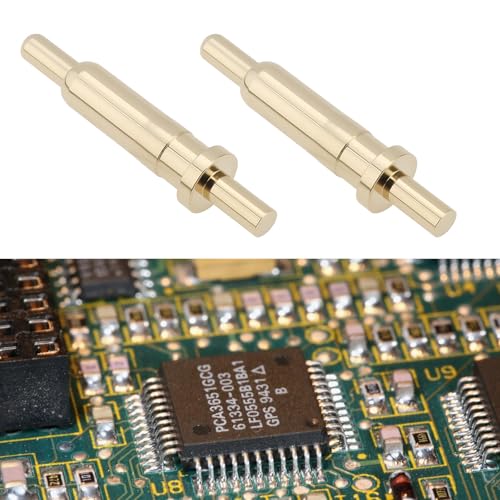 100pcs 9.5mm Power Test Tips Pogo Pins Connectors 24V DC 1.5A for Mobile Phone Communication Automotive