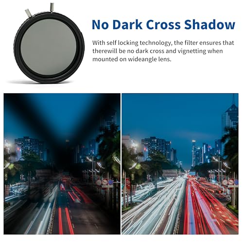 2-in-1 82mm ND2-ND32 Variable ND &CPL Filter for Camera 82 VND-CPL