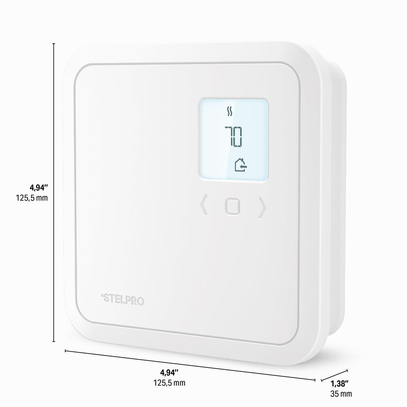 [Australia - AusPower] - Stelpro Programmable Electronic Thermostat for Baseboards and Convectors, Accurate Temperature Control, Energy Efficient - 4000W/240V - White (ST402P - 4000W) ST402P - 4000W 