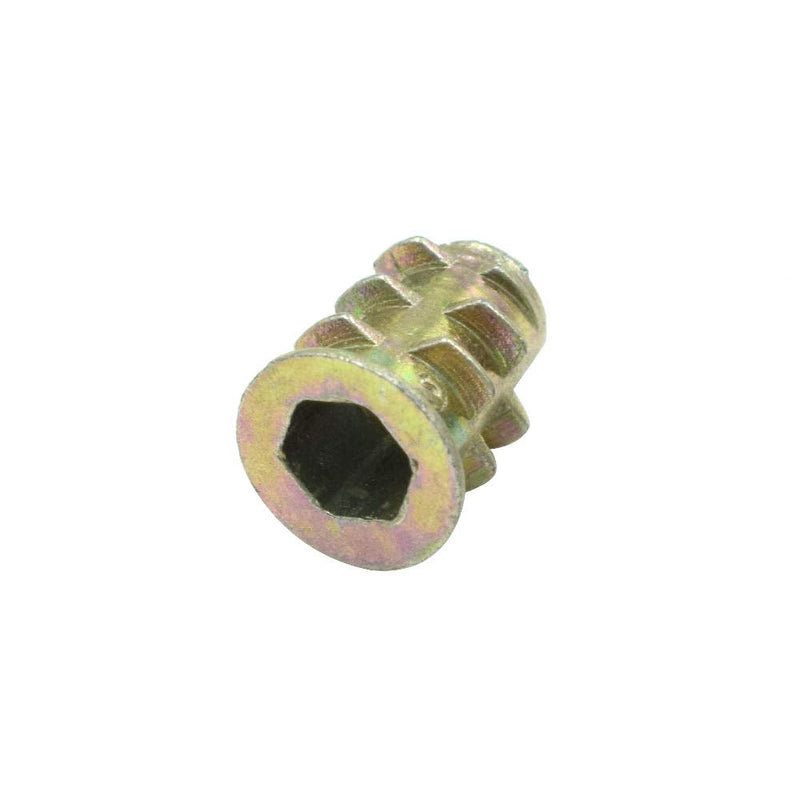 [Australia - AusPower] - 30 Pcs M4x10mm Threaded Insert Nuts Zinc Alloy Hex Socket M4 Internal Threads Furniture Screw for Wood M4*10 