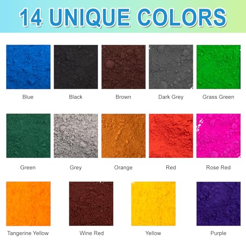 GOODTAKE rose red concrete pigment powder for coloring tile grout, cement, mortar, and paint, 4 oz package