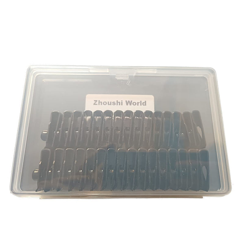 [Australia - AusPower] - Zhoushi World M6 U -Style Clip-On Nut,U-Type Fasteners (Pack of 30) Black 