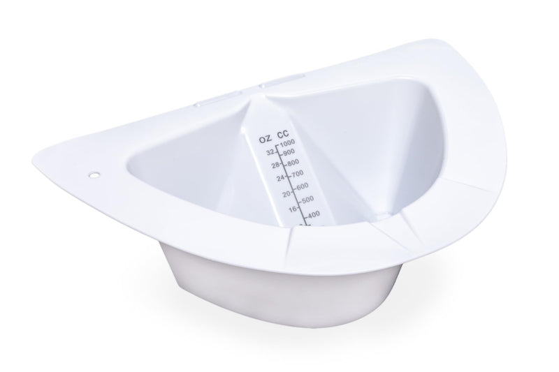[Australia - AusPower] - Graduated Specimen Collector Pans 32oz - Urine Measuring Container, Smooth High Gloss, Transparent, Pour Spout, Flat Bottom, Durable for Healthcare & Home Use (2, 32oz) 2 