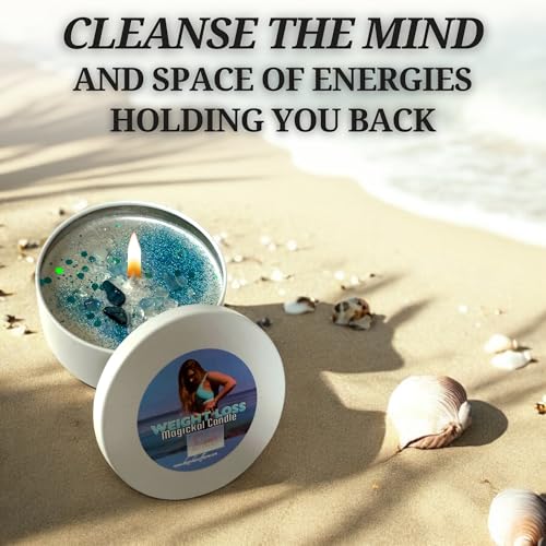 – Weight Loss Candle | Spiritual Candle for Willpower, Discipline & Focus | Hoodoo, Wiccan, Pagan, Conjure | Manifestation & Motivation Ritual (4oz) 4oz