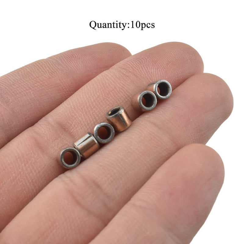 [Australia - AusPower] - Sleeve Bushing Bearing 3mm Bore x 5mm OD x 5mm Length Bronze No Oil Good Friction No Rattle Tight Secure Welded Seam Close Tolerances for Shock Eyelets Exhaust Header Bolts 3D Printed 10Pcs 3x5x5mm(Bronze)-10pcs 10 