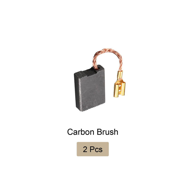 Pack of 2 Carbon Brushes [For Power Motor] - 22mm x 16mm x 6mm/Black Golden Tone | für Power Motor
