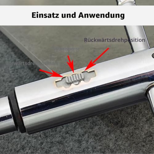 Tap Ratchet, Tap Holder, Adjustable Tap Wrench, Extra Long Style for Metric Taps M5-M12