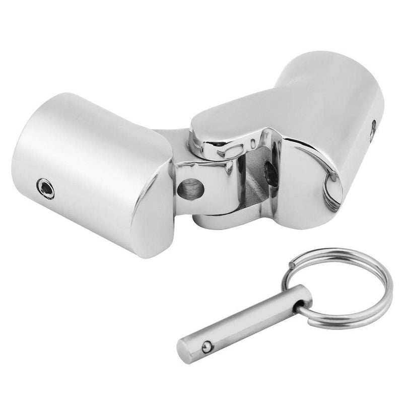 Boat Pipe Connector, Marine Stainless Steel Folding Swivel Coupling Tube Pipe Connector Boat Hardware Fitting(25mm) 25mm