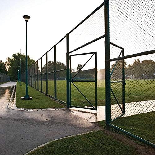 D&D Technologies LL3ABRND LokkLatch Round Post Gate Latch with External Access Button, Key Lockable and Operates On Both Sides of The Gate, for Round and Chain Link Frame Posts, Black Series 3 Black