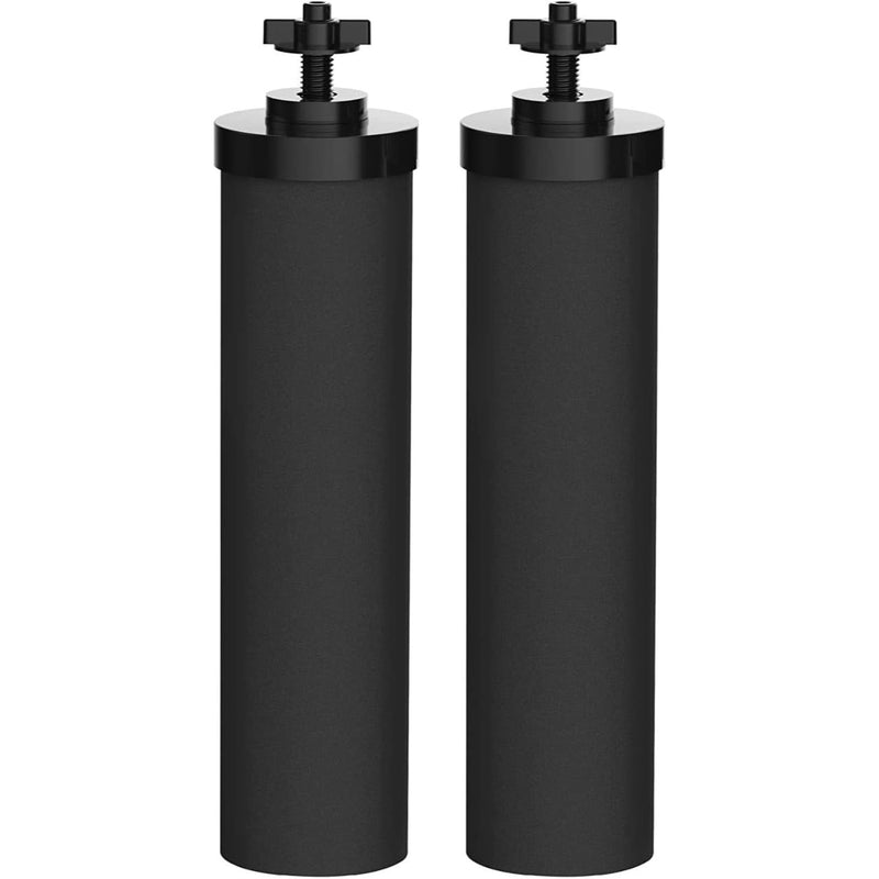 Nispira Premium Water Filter Black Element Cartridge Compatible with Berkey Countertop Water Purification System. Compared to Part BB9. 2 Filters Two Elements