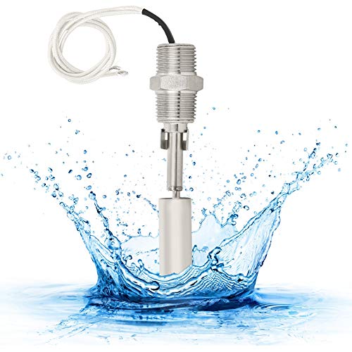 [Australia - AusPower] - Liquid Water Level Float Sensor, Liquid Level Float Sensor Switch, Side Mounted Water Floating Sensor Switch, 304 Stainless Steel 1/2NPT Male Thread DC0-110V 