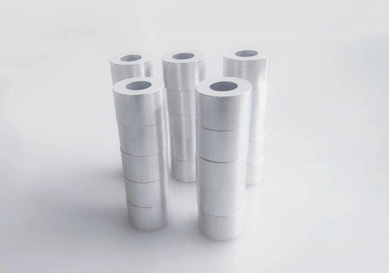 [Australia - AusPower] - Aluminum Spacer 3/4" OD x 3/8" ID x Select Your Length, Round Spacer Unthreaded Standoff Bushing Plain Finish, Fits Screws Bolts 3/8" or M10 (1/2" Length, 25 PCS) 25pcs,True Color (Silver) 