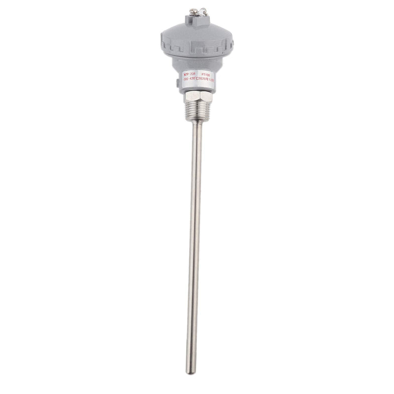 [Australia - AusPower] - Temperature Sensor Head, PT100 Temperature Sensor Probe 1/2" NPT Thread Thermocouple Terminal Head (PT 200mm) 