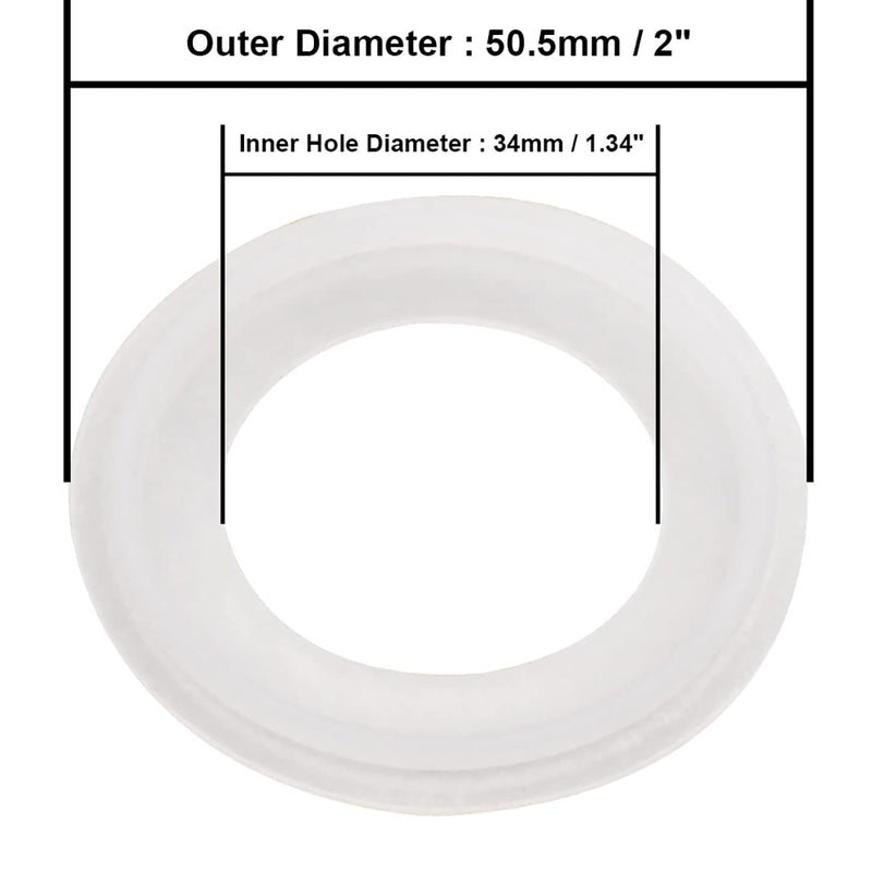 [Australia - AusPower] - DERNORD Silicone Gasket Tri-Clover (Tri-clamp) O-Ring - 1.5 Inch (Pack of 25) Pack of 25 