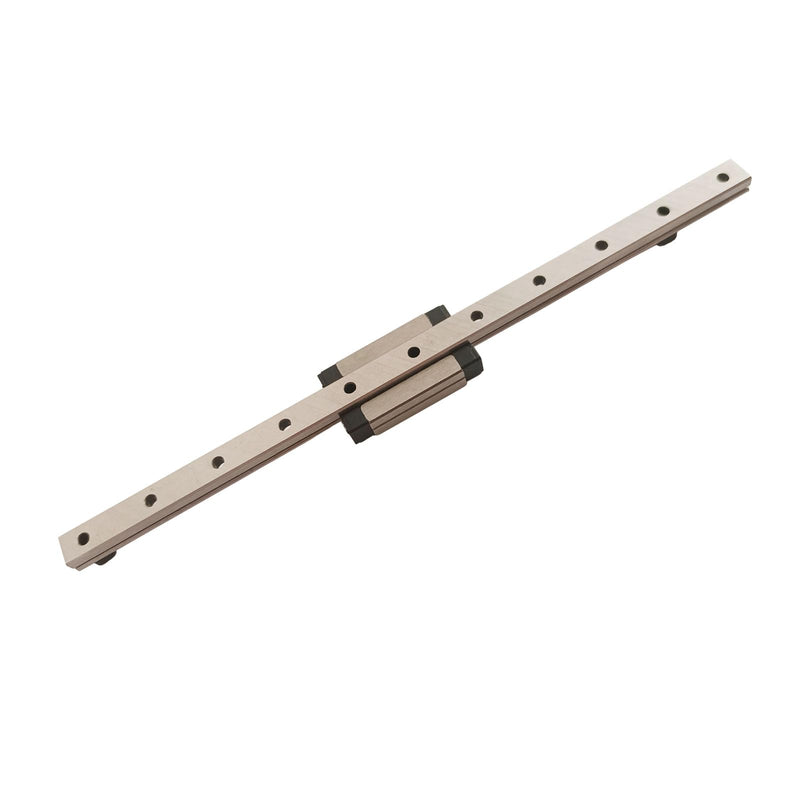 [Australia - AusPower] - MGN7 Linear Rail 160mm 6.3" 2PCS MGN7 Miniature Linear Motion Slide Rail + 2PCS MGN7H 7mm Linear Sliding Bearing Carriage Block Black for 3D Printer and CNC Machine L: 160mm / 6.3 inch MGN7 Rail + H Block 