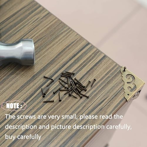 BLUELEC tiny wooden nails for DIY crafts and antique repairs, assorted gold, silver, and bronze hardware nails