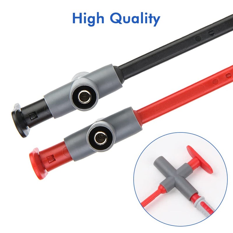 [Australia - AusPower] - Multimeter Test Clips, Pack of 2 P5010 Puncture Probe Auto Repairing Multimeter Test Clip Car Testing Tool Wire Piercing Probe Clip Automotive Test Wire Kit for Automobile Inspection Auto Repairing 