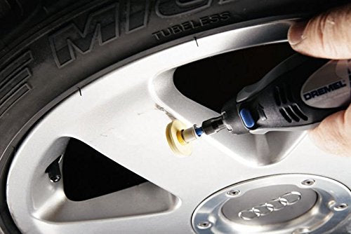 Dremel EZ SpeedClic 423S Textile Polishing Wheel - Accessory Set for Multifunctional Tool with 1 Polishing Disc for Polishing Plastics, Metal, Stainless Steel, Aluminum, Brass, Gold and Silver and 1 - Pack (Pack of 3) Dremel EZ SpeedClic 423S