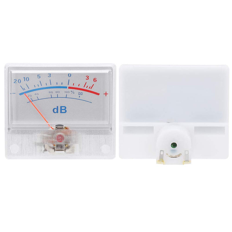 [Australia - AusPower] - Walfront VU Meter Power Amplifier High Precision DB Meter for Mixer Recording Studio Audio Testing Tool with Pointer Dial -20 to +6dB 