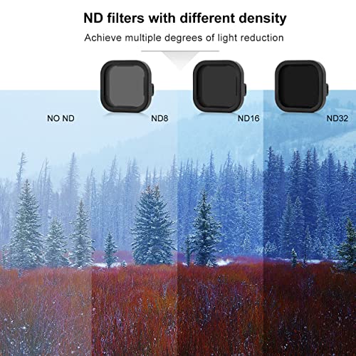 SOONSUN 6-Pack ND/CPL & Snorkeling Filters for GoPro Hero 12/11/10/9 Black