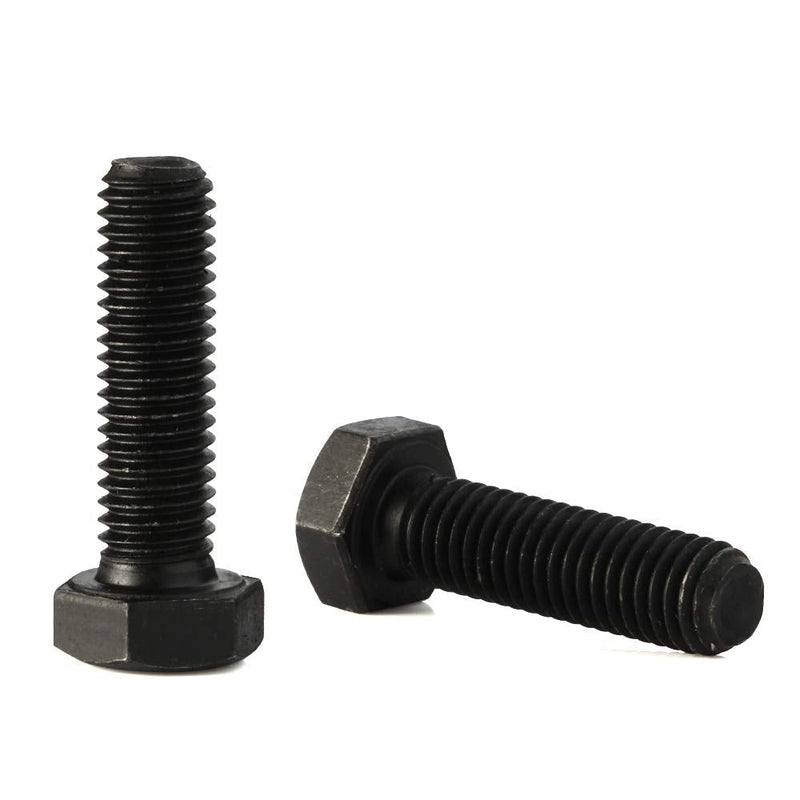[Australia - AusPower] - M6 x 25mm Hex Head Screw Bolts, Fully Threaded, Alloy Steel Grade 12.9, Black Oxide Finish, Quantity 25 M6-1.0 x 25mm 