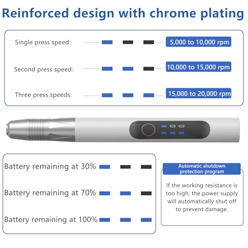 Engraving Pen Tool Kit, USB-C Rechargeable Electric Engraver Silver