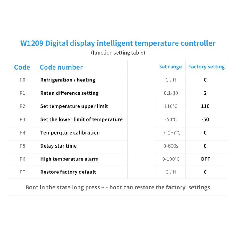 [Australia - AusPower] - WWZMDiB 2 Pcs XH-W1209 12V Temperature Controller LED Display -50~110℃ with housing and 50 cm Temperature Probe 12V Thermostat 