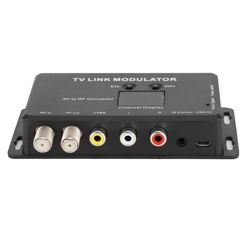 [Australia - AusPower] - TV Link Modulator UHF Modulator, AV to RF Converter with Channel Display USB Plug and Play, Mini TM70 UHF Digital Modulator AV to RF Converter IR Extender Support PAL NTSC 