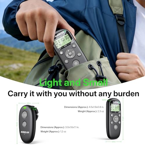 AODELAN Rechargeable Camera Timer Intervalometer Remote Control for Nikon Rechargeable for Nikon