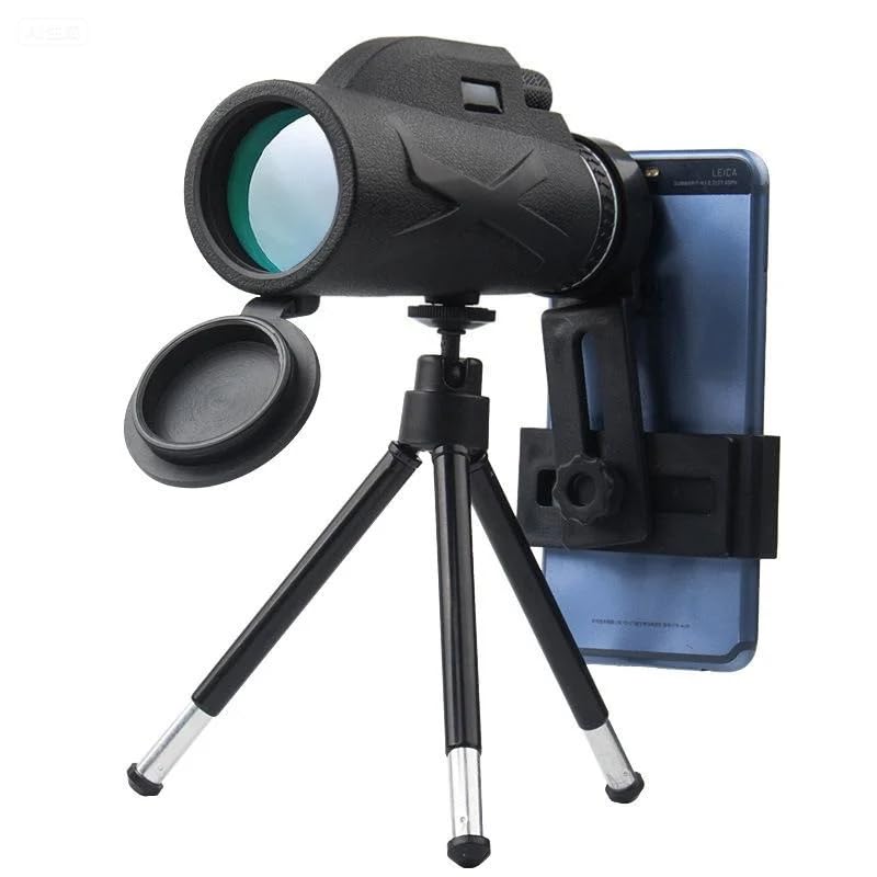 80x100 Monocular Telescope for Adults High Powered, Monocular for Adults, Compact Low Light Vision for Wildlife, Hunting, Camping, Travel &Outdoor Adventures