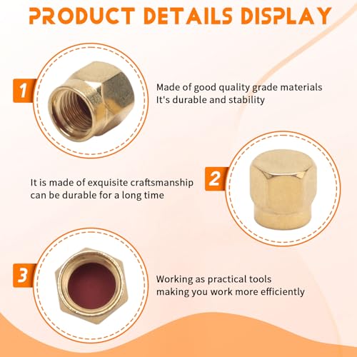 SMA Plug Dust Cap, Pack of 12, SMA Female Connector, Gold-Plated Coaxial Connector, Protective Dustproof Cover