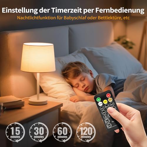 Pack of 2 Rechargeable Light Bulbs with Battery, E27 LED, 3 Colours, Dimmable | Removable battery bulb with remote control and timing for non-wired decoration lamps 2 Stück