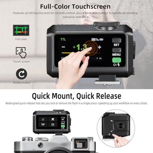 Godox iT30Pro-F Mini TTL Camera Flash for Fujifilm with HSS iT30Pro-F Black