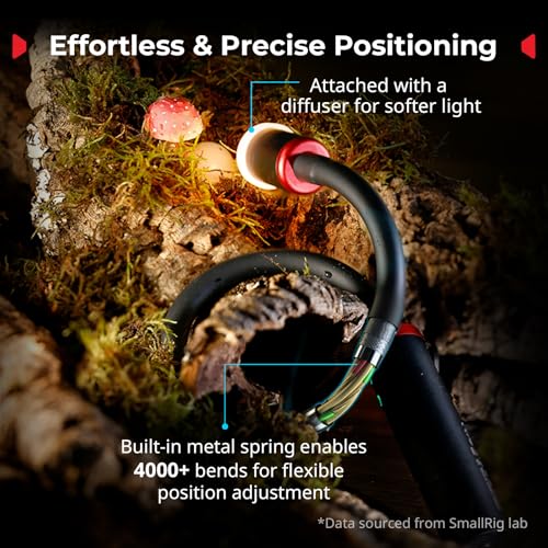 SmallRig RM 03 Macro Photography Bendy LED Light for Close-Up Work, 5-Color