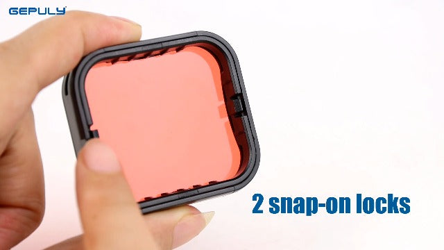 GEPULY Waterproof Case with Filters for GoPro Hero 5 6 7 Black Hero (2018) Waterproof Case+4 Filters for Hero 5/6/7 Black