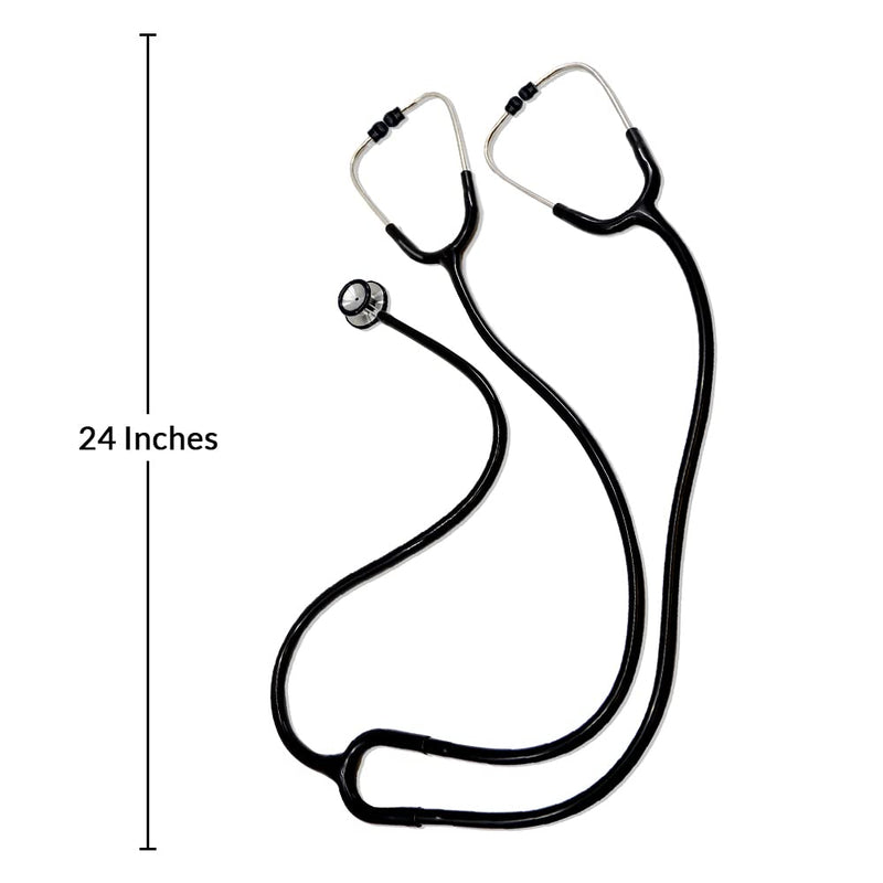 [Australia - AusPower] - Ever Ready First Aid Deluxe Dual-Head Teaching Stethoscope for Medical Training, Nursing Students and Teachers – Black 