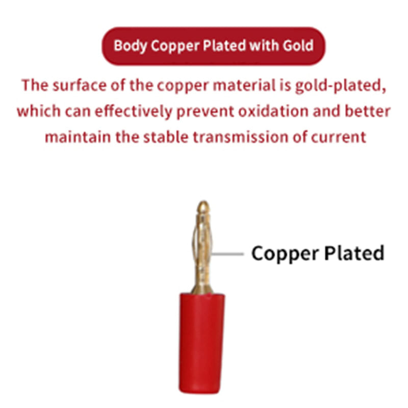 [Australia - AusPower] - Oumefar 20Pcs Speaker Banana Plugs Connector Mixed Colors Banana Plug Brass Jack Test Probes Connector Electrical Testing for Medical Equipment Speaker Amplifier 