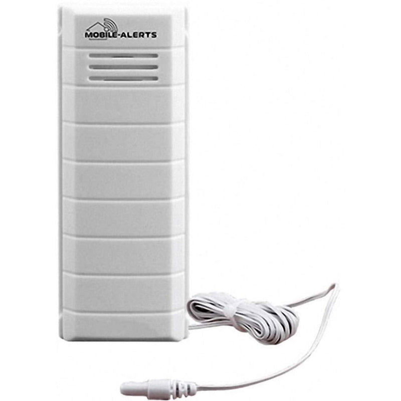 [Australia - AusPower] - Mobile Alerts MA 10101 temperature transmitter / auxiliary transmitter / perfect for monitoring the temperature of aquarium or garden pond / data transfer to your smartphone, alarm via push notification, white, With home surveillance system 