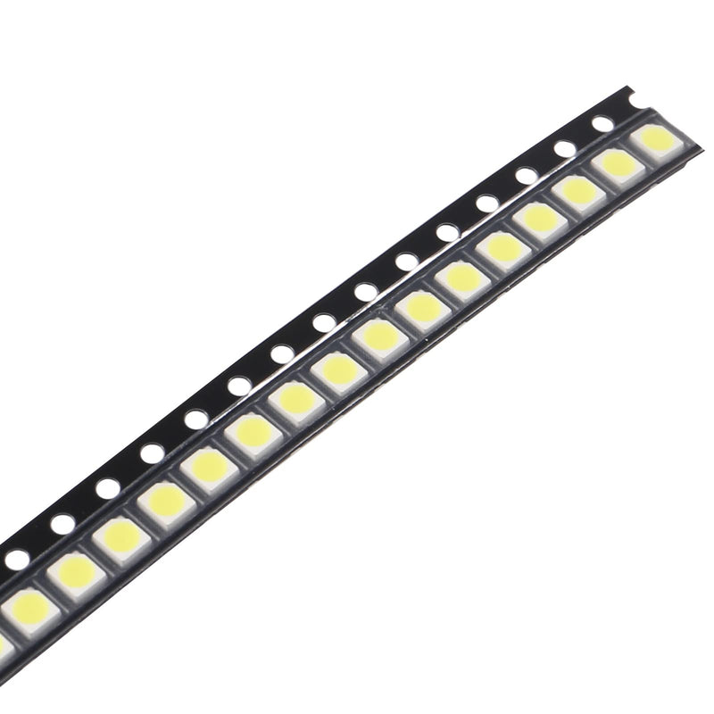 [Australia - AusPower] - 100pcs 3528 (1210) SMD LED Diode Lights Chip White 6000K Super Bright Lighting Bulb Lamps Electronics Components Light Emitting Diodes (3.5mm x 2.8mm) 
