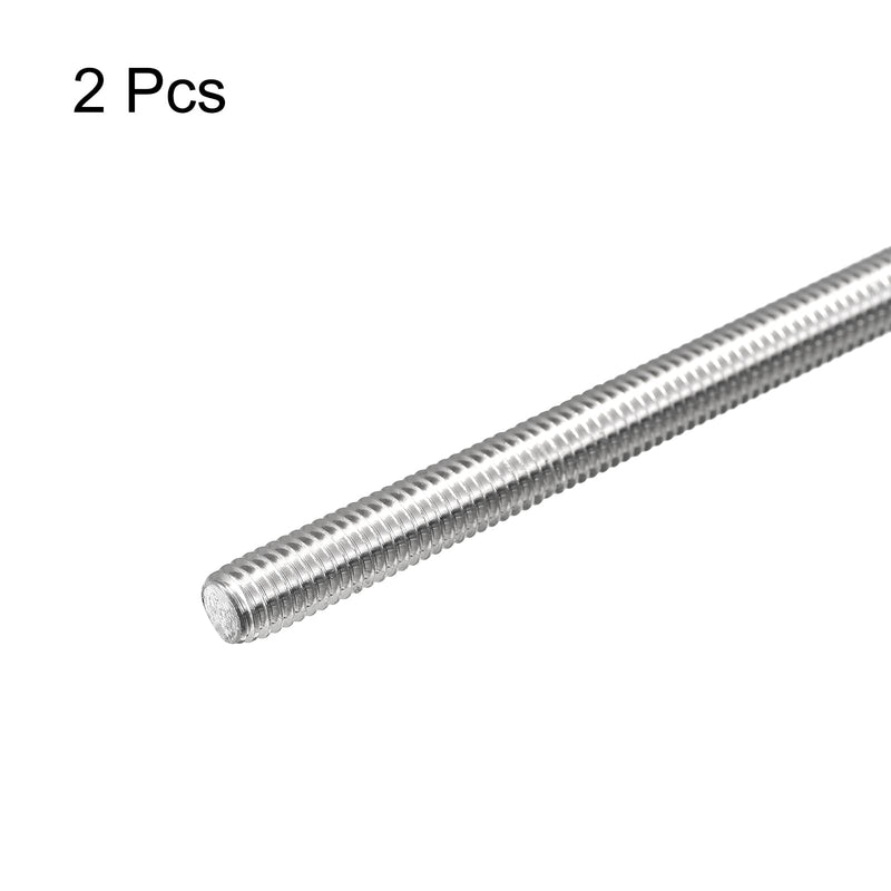 MECCANIXITY Fully Threaded Rod M6 x 100mm 1mm Thread Pitch 304 Stainless Steel Right Hand Threaded Rods Bar Studs 2 Pack