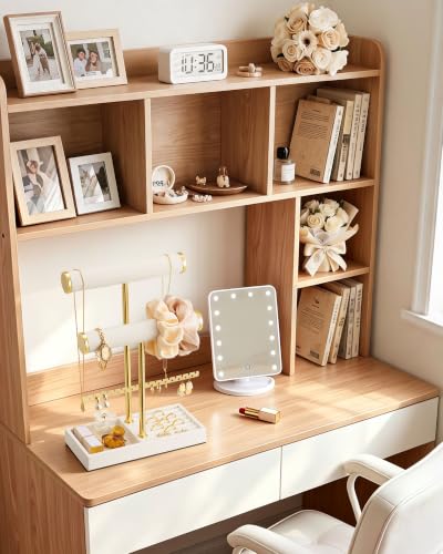 Lolalet 3 Tier Jewelry Stand Holder, Bracelet Necklace Display -Beige Beige 3-Tier (8.27" W × 3.94"D × 12.4" H)