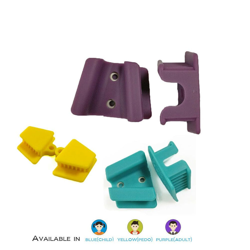 [Australia - AusPower] - Dental Silicone Bite Blocks 2PCS Dental Mouth Prop Bite Blocks (Large) Large 