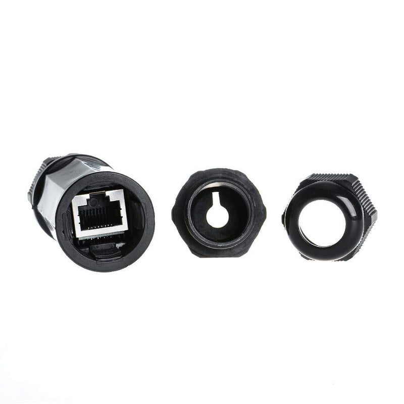 10PCS M22Z Shielded RJ45 Waterproof Cat5/5e/6 8P8C Connector IP67 Ethernet LAN Cable Connector Double Head Outdoor LAN Coupler Adapter Female to Female 10PCS