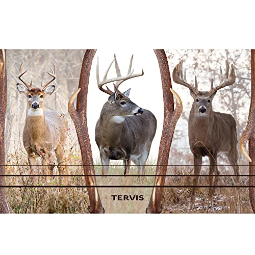 Tervis Traveler Deer Trio Triple Walled Insulated Tumbler Travel Cup Keeps Drinks Cold & Hot, 30oz, Stainless Steel Multicolor