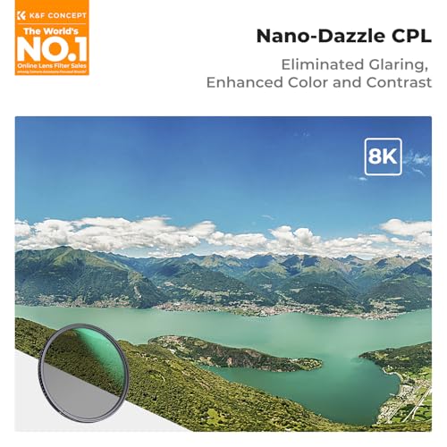 K&F CONCEPT 40.5mm Circular Polarizing Waterproof 24 Multi-Coated CPL Filter